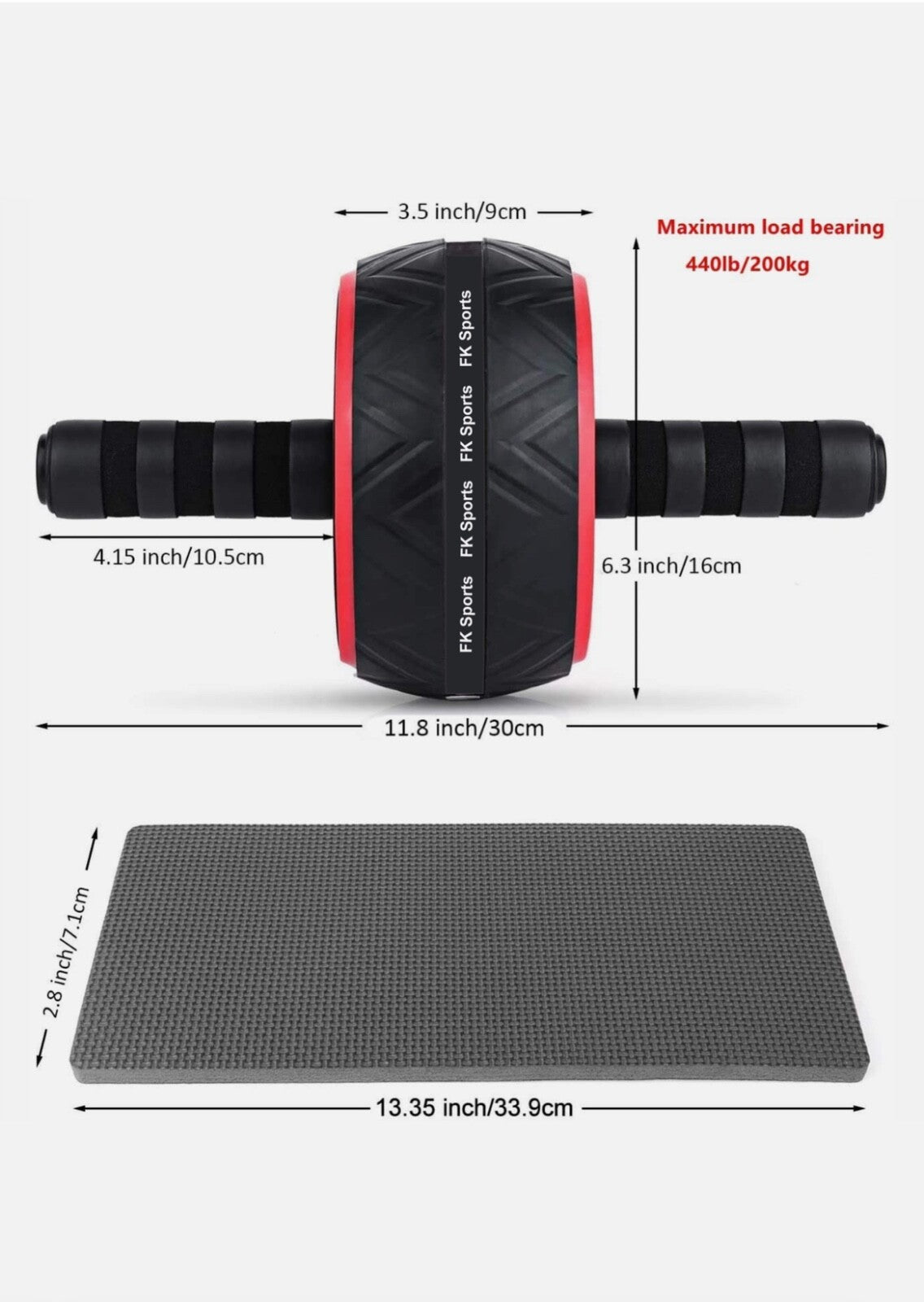 Pro Abs Roller Exercise Wheel